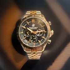 Beverly Hills Polo Club Herrenarmbanduhr Stahl Silber BP5012Y.290 Neu & OVP