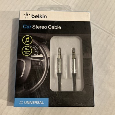 Belkin Car Stereo Cable 3 Foot Universal 3.5 MM Plugs
