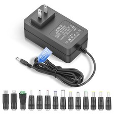 ALITOVE 24V Power Supply 1.5A 36W AC Adapter 100-240V 50-60Hz to DC 24 Black