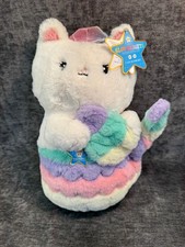 Glow Brights 12" Cat Meowmaid Mermaid Kitten Plush Sound Lights FAO Schwarz NWT