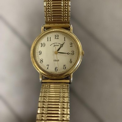 Orient Men's Quartz Watch C752E5-00.CS Gold Beige Dial Tested