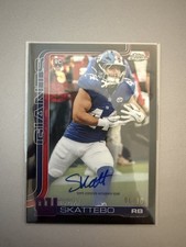 2025 Topps Chrome Cam Skattebo #RA-CS Black Lava Refractor On-Card AUTO (RC) /10