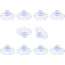 10 Pack 30mm Clear Glass Table Suction Cups with Rubber Suckers Anti-Collision