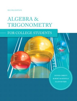 Algebra and Trigonometry for College Students