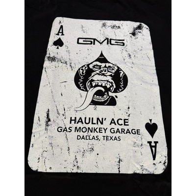 Gas Monkey Garage Mens 2XL Black Hauln' Ace Graphic T-Shirt GMG