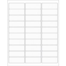 2 5/8 x 1" Clear Rectangle Laser Labels-30 Labels per Sheet-3000 per Case