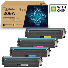 WITH CHIP W2110A For HP 206A Toner Cartridges LaserJet Pro M282nw M255dw M283fdw