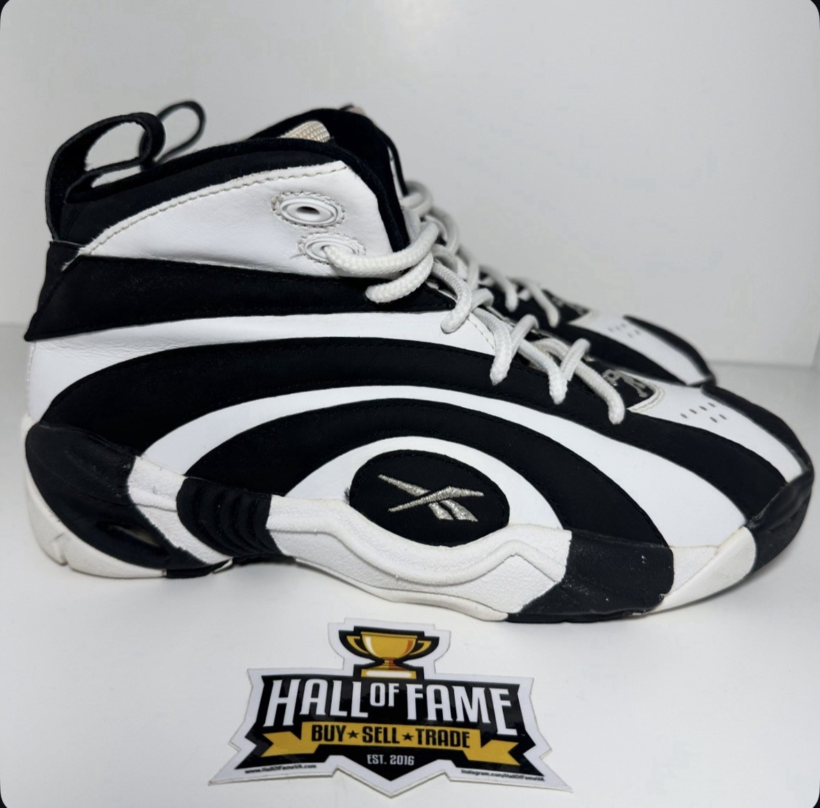 Reebok Shaqnosis Black White Shaq Attack Orlando Magic (Size 6) thumbnail 4