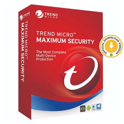 Trend Micro Maximum Security 2026 | 1 Year 5 Devices | Antivirus | Download
