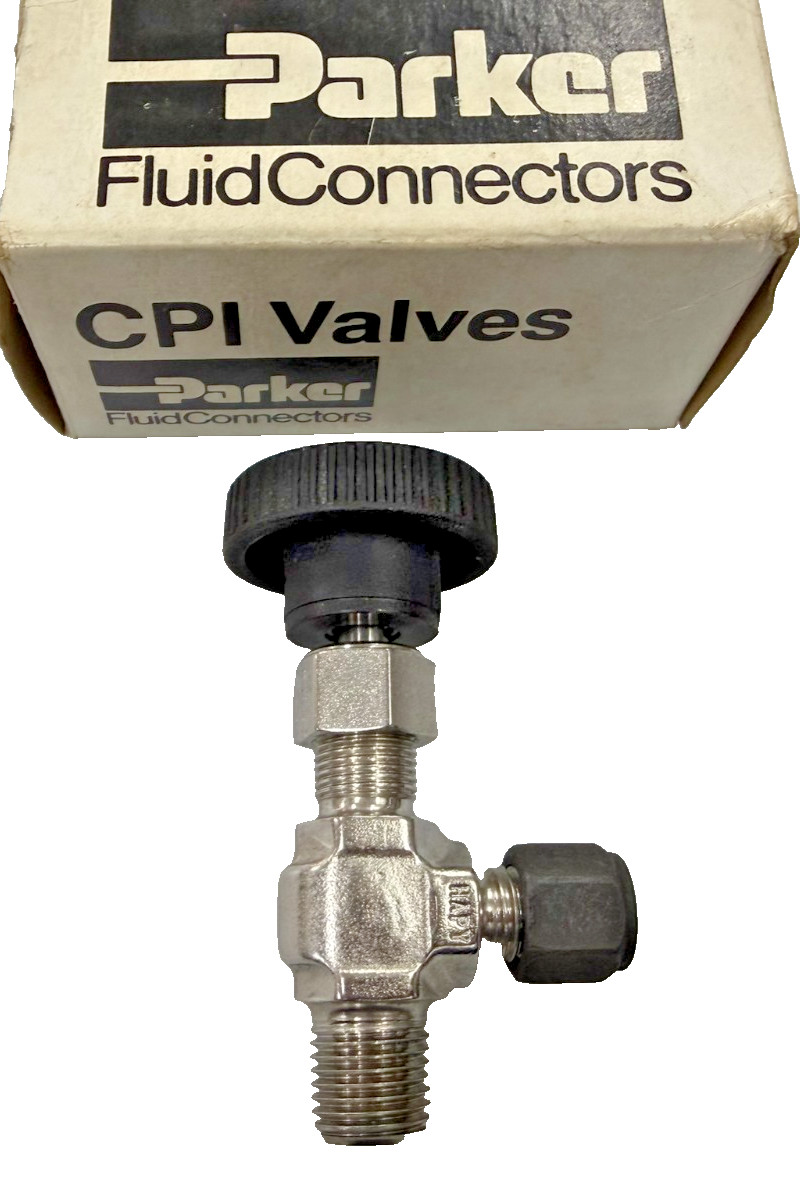 Parker 4M4Z-V4AR-SS Parker V-Series Angle Needle Valve 1/4" Tube x 14" NPTM