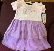 Cat  Jack Toddler Girls Rainbow Dress, Layered, Tulle, Size 3T, NWT
