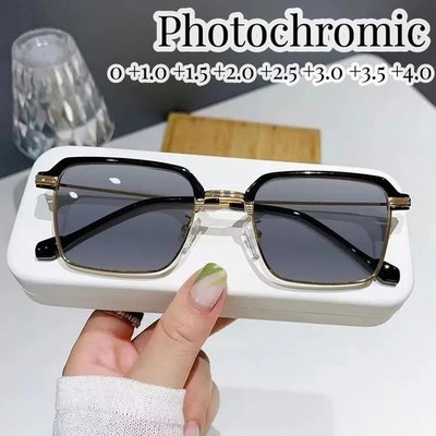 Photochrome Lesebrille High Definition Männer Anti-blaue Presbyopie Brille