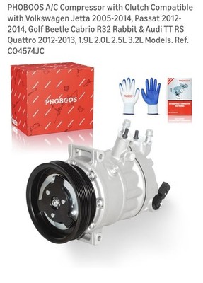 PHOBOOS A/C Compressor with Clutch Compatible with Volkswagen Jetta 2005-2014...