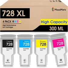 Ink Cartridges 728 XL 728XL for HP DesignJet T830 MFP & T730 Large Format Plott