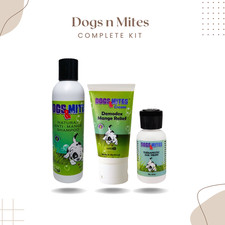 Dogs n Mites Complete Kit for Treatment of Demodectic Mange in Dogs And Puppies