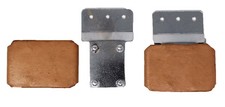 2-1/2" Blevins Buckle Set (2-Pack) – Tan Leather Covered Saddle Buckles |