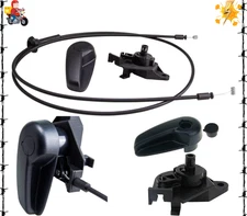 Hood Release Cable Assembly Kit - Hood Release Handle and Latch Bracket and C...
