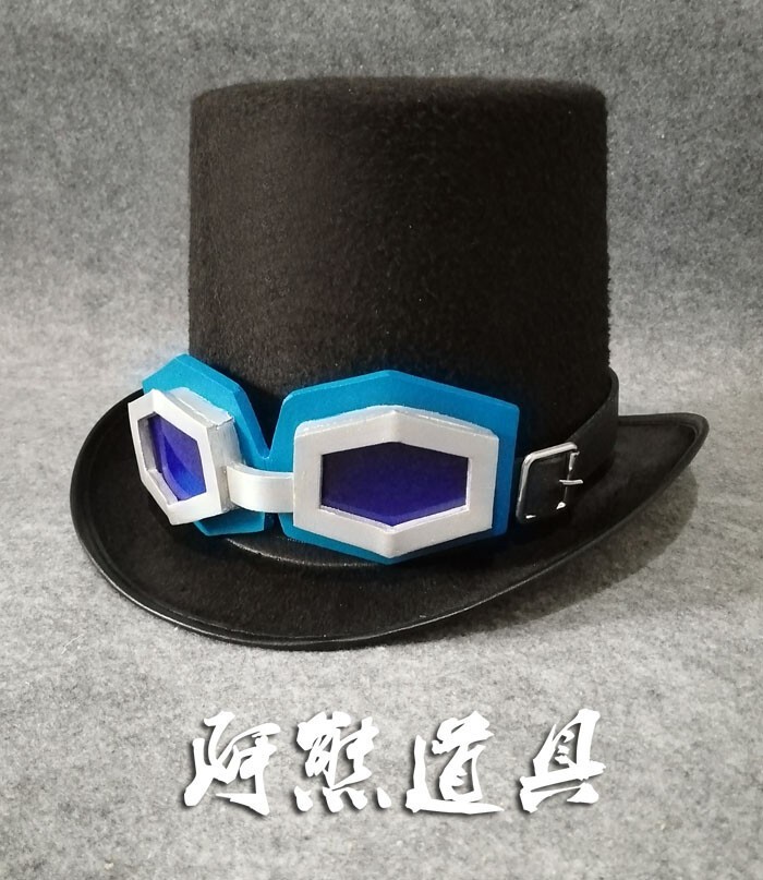 Sabo Anime Cosplay Wool Hat EVA Goggles Black