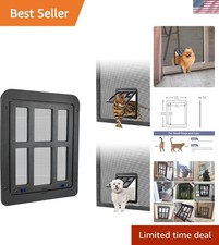 Cat Screen Door, Flap Opening 8.3 x 10.3 inches, Doggie Door for Screen Door,...