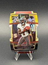 2021 Panini Select - Concourse Jaelon Darden #77 Black & Gold Prizm Die-Cut (RC)