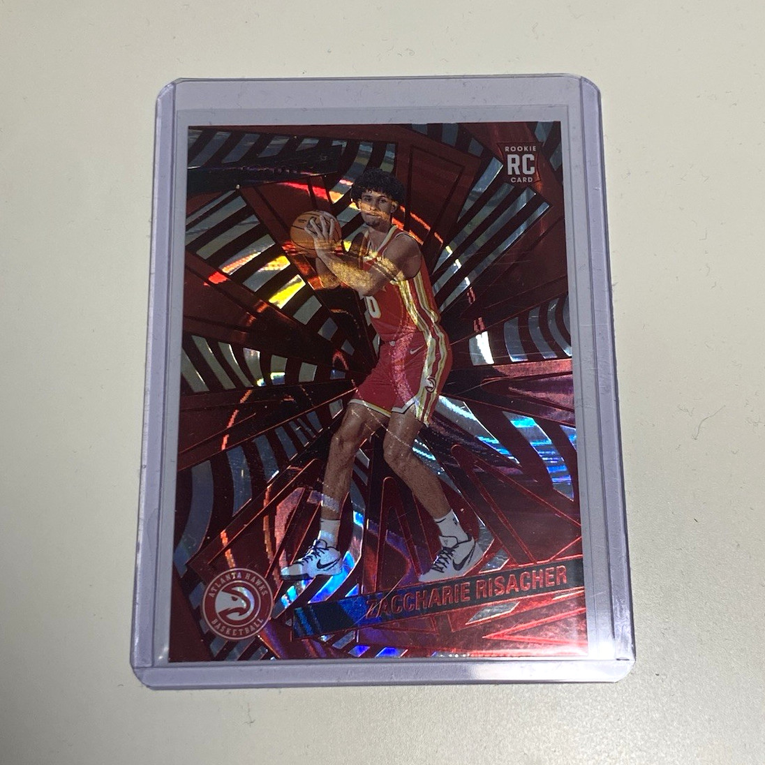 Panini 2024-25 Revolution Zaccharie Risacher RC Swirl Parallel #104 Hawks