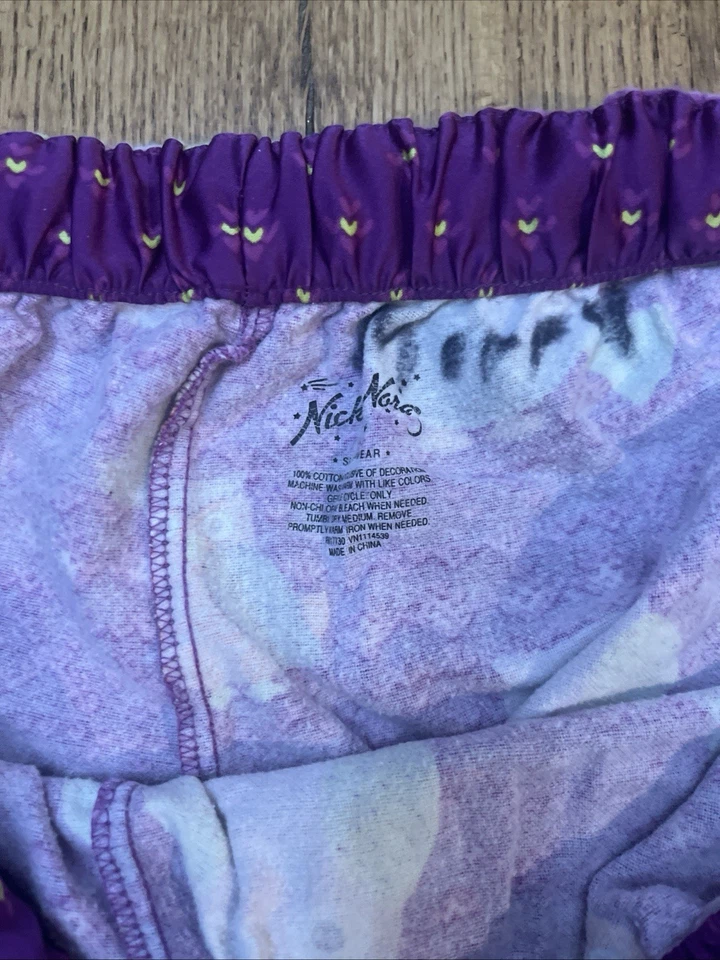 Nick & Nora Pijama Pantalones para Dormir Búhos Púrpura 100% Algodón Prendas para Dormir, Para Mujer XXL Foto 4 de 4