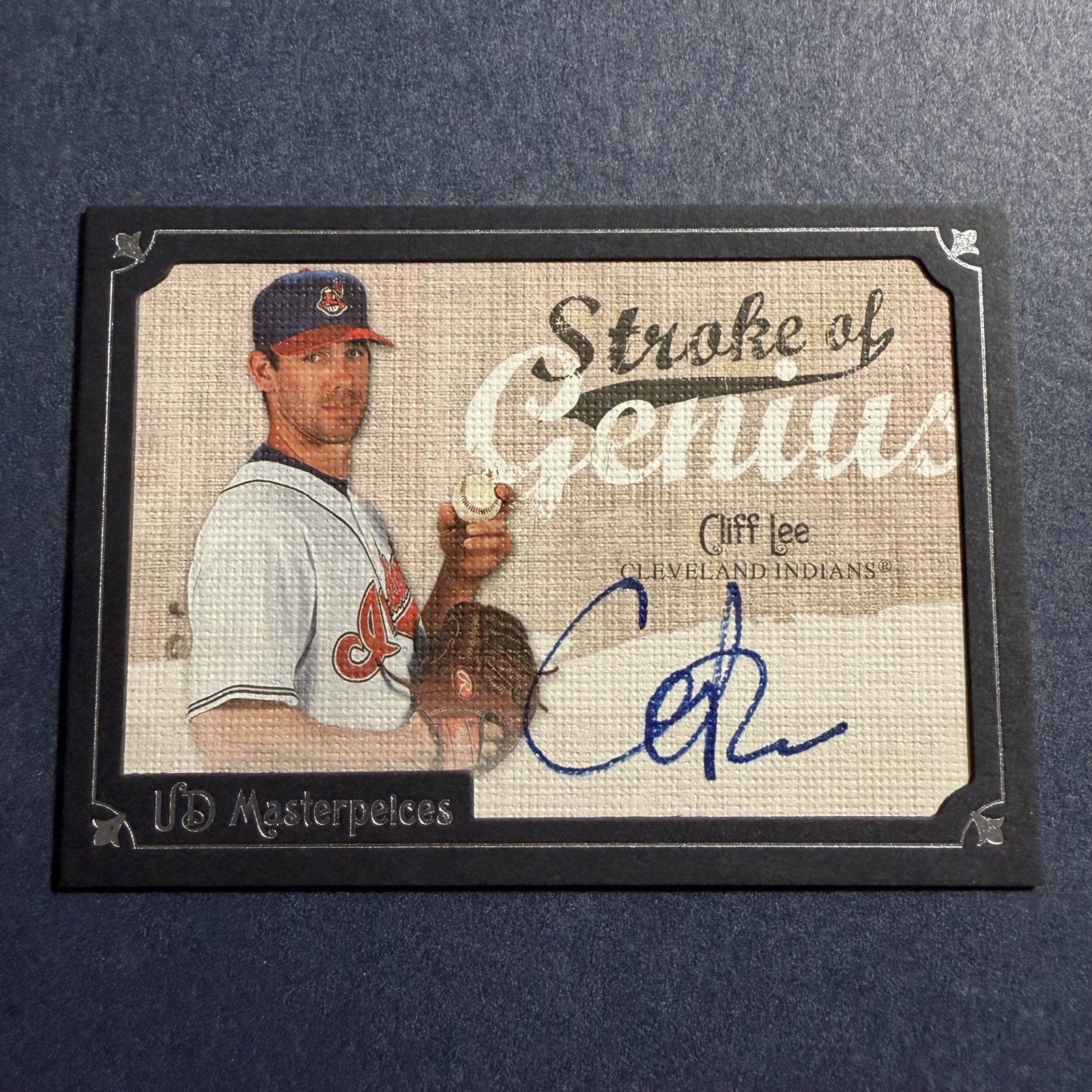 2007 UD Masterpieces - Stroke of Genius Cliff Lee #SG-LE (AU) Cleveland Indians