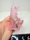 Fenton Legendary Fashion Pink Flapper Dress Figurine. 1128/4750 Signed J Matrix