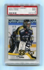 2004-2005 05 Finnish Cardset 257 Pekka Rinne Pre Rookie Card RC PSA 9 Mint HHOF. rookie card picture