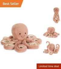 Charming 23cm Odell Octopus - Soft Polyester Toy for Kids & Collectors