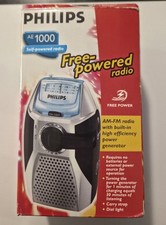 Philips AE1000 Self-Powered AM/FM Radio Hand Crank Emergency Radio NIB