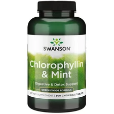 Swanson Chlorophyllin and Mint 500 Chewable Tablets