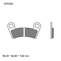 BremsbeläGe Hi. Brembo 07PO09SD FüR Polaris General 1000 Deluxe Md 2WD 2017-18