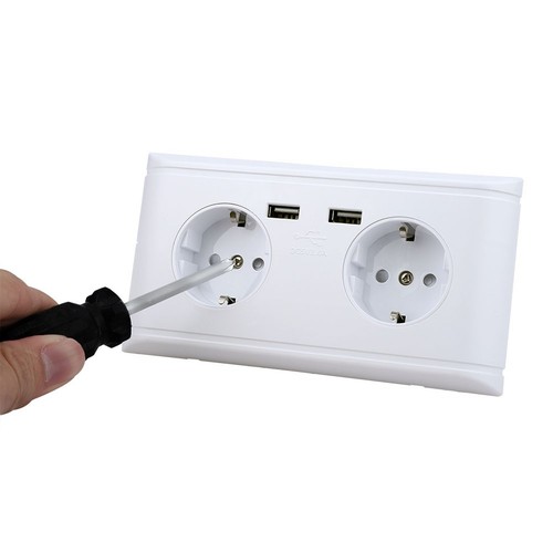 European-style Multi-function Power Socket USB Wiring Socket 250V - Picture 8 of 15