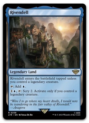 Rivendell #259 (NM) Lord of the Rings LTR Magic MTG