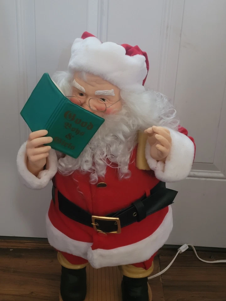 Coke Cola Animation Collection Santa Checking His List Christmas Figure 1992 - Image 2 of 4