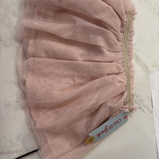 NEW- Cat  Jack Toddler Girls' Ballet Pink Gold Tutu with Gold Flecks Size 2T