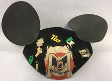 Disney Mickey Mouse Club Hat with Charms Benay Albee Made in USA Vintage 1950s
