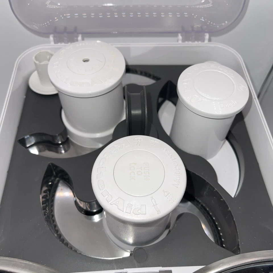 KitchenAid Food Processor Attachments Blades & Slicing Shred Disc Storage Case - Image 3 of 4
