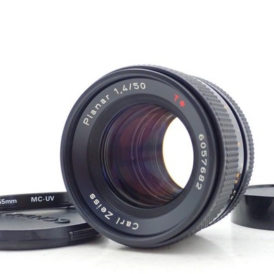 Contax Carl Zeiss Planar T* 50mm f1.4 AEJ For CY STD MF Lens JAPAN Works N mint+