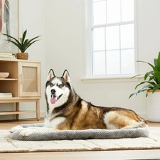 42" Cozy Luxe Crate Mat Gray Plush Pet Bed Kennel Pad for Dogs
