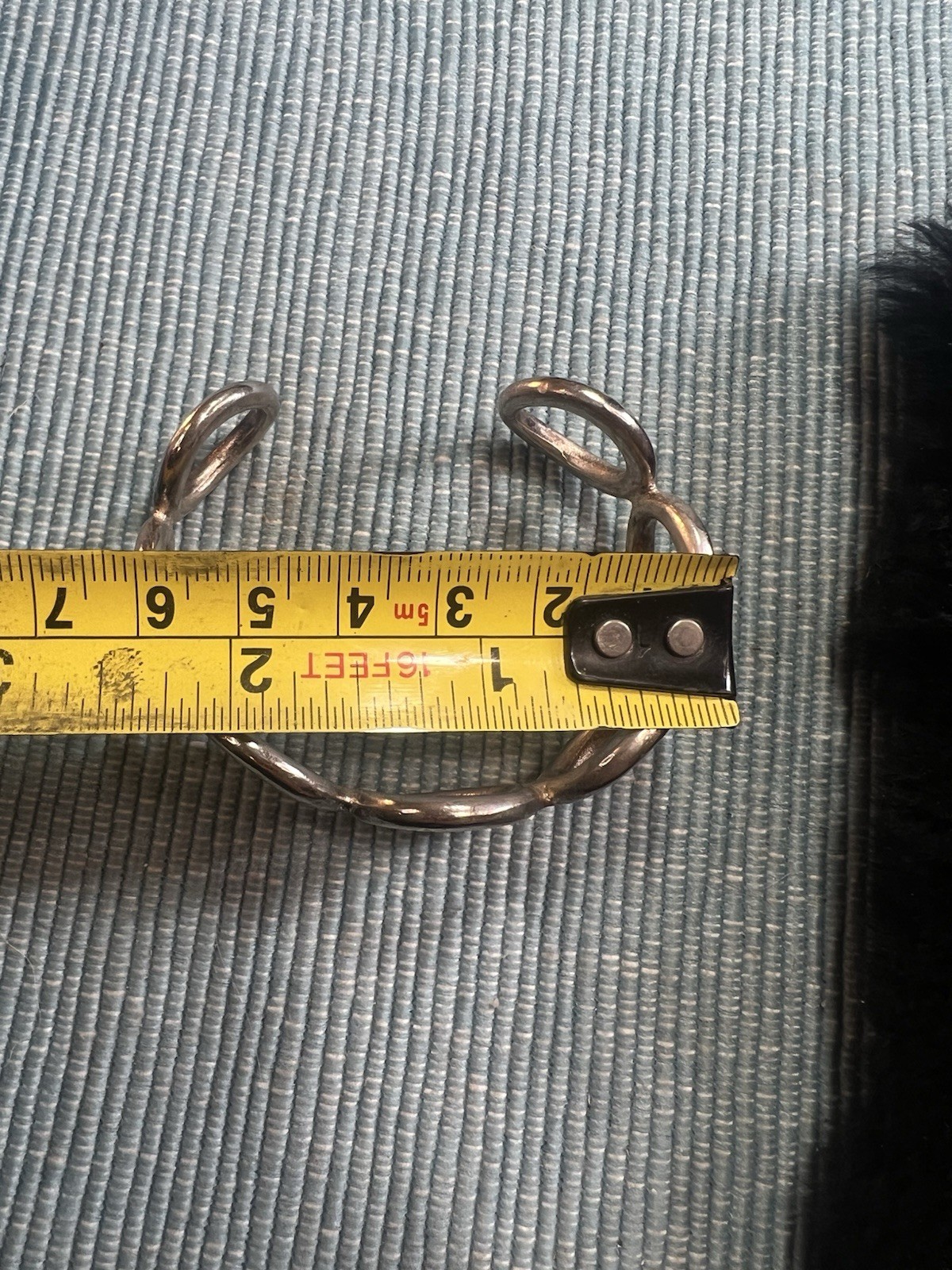 925 Sterling Silver Solid Hoop Cuff/ Bracelet (60) - image 4