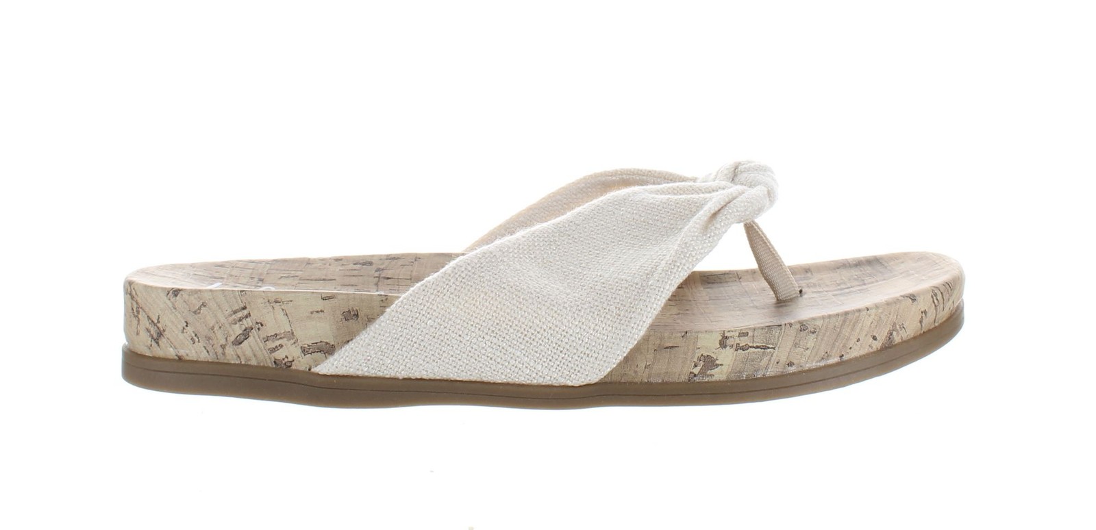 LifeStride Womens Happy Beige T-Strap Sandals Size 8.5 (Wide)