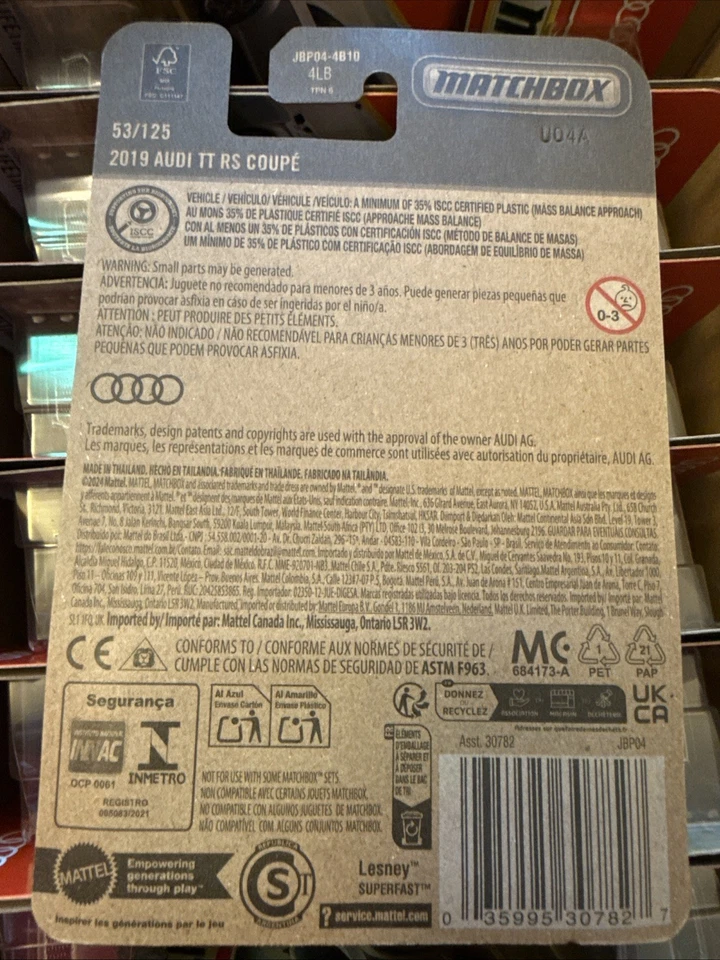 Matchbox Audi TT RS 2025 cupé plateado - MBX Road Trip - 53/125 LOTE DE 15 COCHES Foto 4 de 4