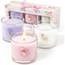 Image of Candle Set, Scented Candle Gift Set for Her, 3 Scented Votive Candles
