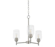 Quorum International 6112-3 Goodwin 3 Light 21"W Chandelier - Nickel