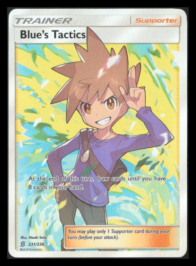 Blue's Tactics (Full Art) Ultra Rare SM - Unified Minds 231/236 NM