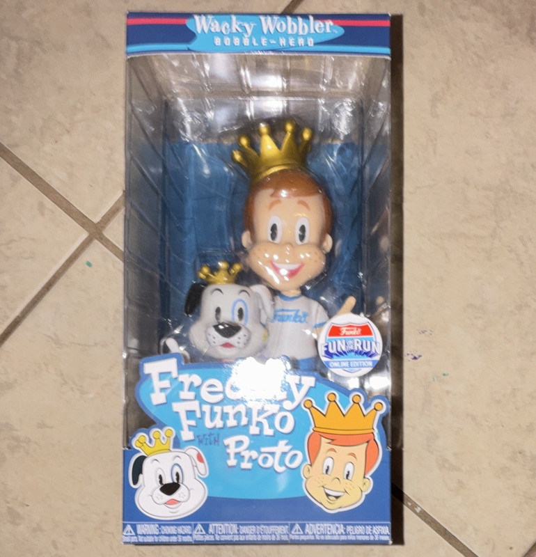 Funko Wacky Wobbler Freddy Funko w/ Proto Fun on the Run 2023 Online Ed