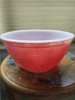 Pyrex #402 Vintage Red Mixing Nesting Bowl, 1.5 Qt, 7 Inch, Made in USA 1960's