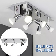GU10 Adjustable Kitchen Spotlight Bar Kitchen Light 6 Way Ceiling Spot Light New